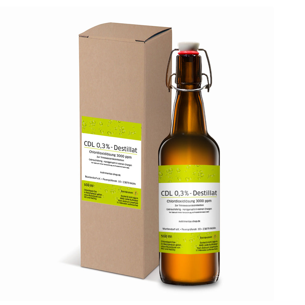Hochreines CLO2-Destillat - CDL 0,3% -gebrauchsfertige Lösung 0,5L