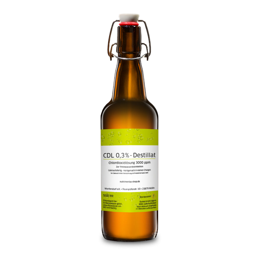 Hochreines CLO2-Destillat - CDL 0,3% -gebrauchsfertige Lösung 0,5L