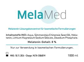 MelaMed – Melatonin-Konzentrat zur Creme-Herstellung - 1000ml Produktionsgröße