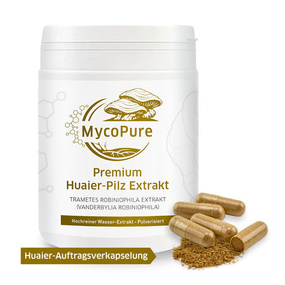 Huaier - Trametes robiniophila Murr. Auftragsverkapselung 120 Kapseln / 69g / Polysaccharide 67,9% Mind 42% Beta-Glucane garantiert