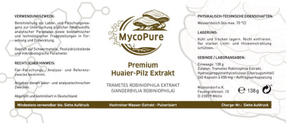 Huaier - Trametes robiniophila Murr. Auftragsverkapselung 240 Kapseln / 138g / Polysaccharide 67,9% Mind 42% Beta-Glucane garantiert
